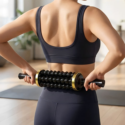 Gripster® Rolling Percussive Massager with hands-free base