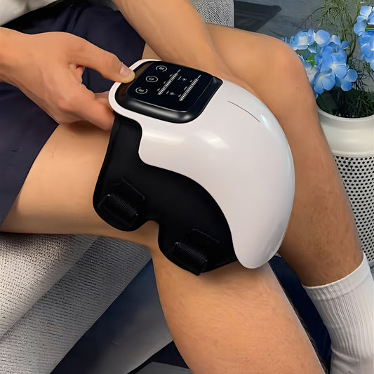 Heated Knee Massager with vibration and red light therapy