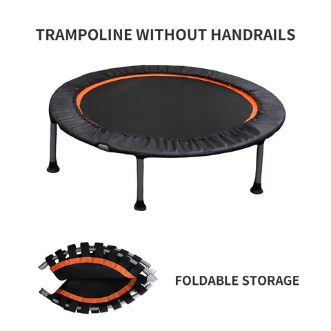 Folding Mini Fitness Trampoline With Adjustable Handles