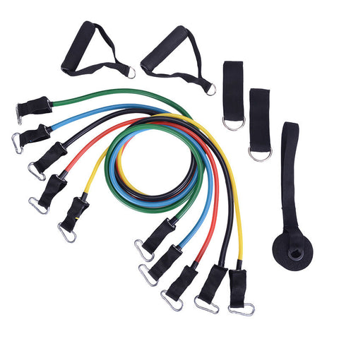 11-Piece Resistance Band Set for Home Fitness Training