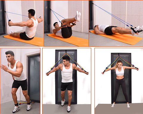 11-Piece Resistance Band Set for Home Fitness Training