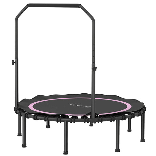 48-Inch Foldable Exercise Trampoline with Adjustable Handle