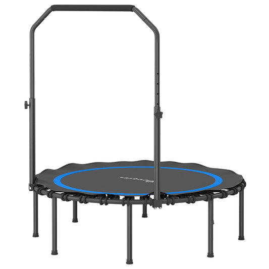 45-Inch Foldable Exercise Fitness Trampoline with Adjustable Handle