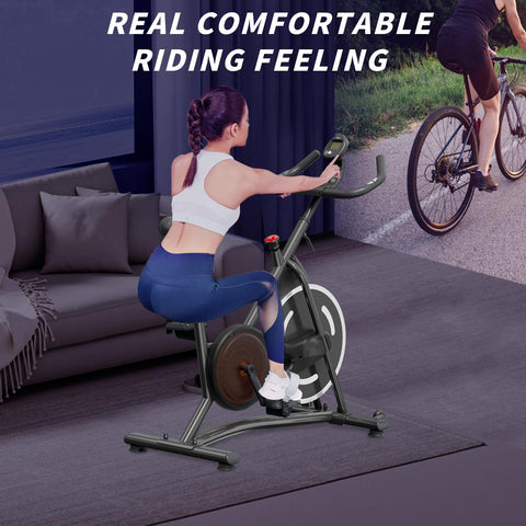 Compact Magnetic Exercise Bike for Home Gym