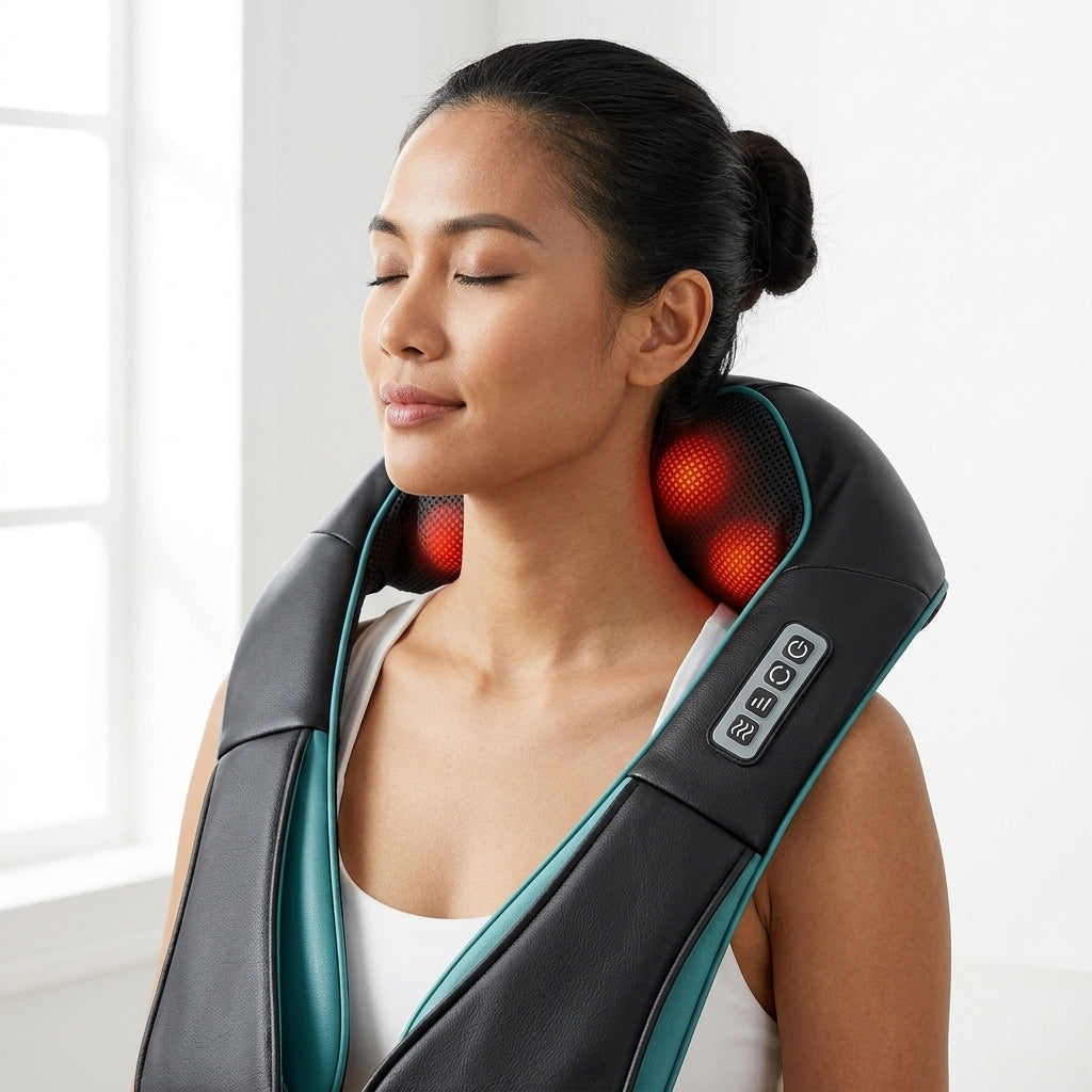 Gripster® Kneading Neck Shoulder and Back Massager with heat