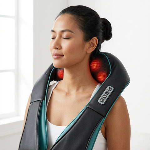 Gripster® Kneading Neck Shoulder and Back Massager with heat