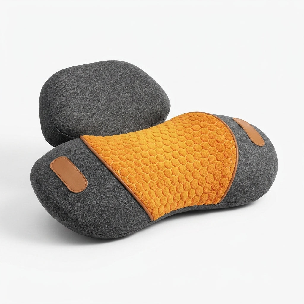 Gripster® Neck massager thera pillow with heat and vibration