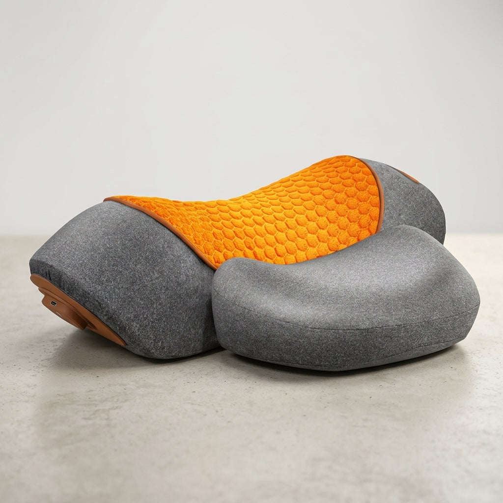 Gripster® Neck massager thera pillow with heat and vibration